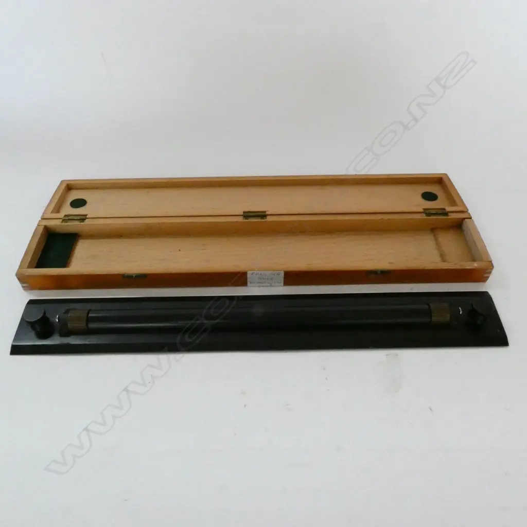 18" BRASS PARALLEL ROLLING RULE BY W. HARLING LTD, LONDON, IN BOX Image 1++